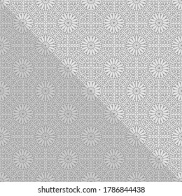 Ornate floral seamless texture, endless pattern