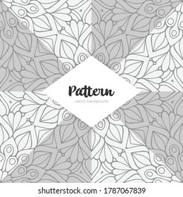 Ornate floral seamless texture, endless pattern