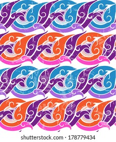 Ornate floral seamless texture, endless pattern with flowers elements.