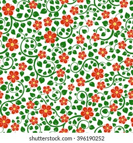 Ornate floral seamless texture, endless pattern with flowers. Seamless pattern can be used for wallpaper, pattern fills, web page background, surface textures
