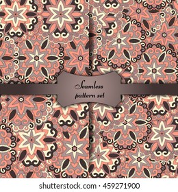 Ornate floral seamless texture, endless pattern with vintage mandala elements. Can be used for wallpaper, pattern fills, web page background, surface textures.Islam, Arabic, Indian, ottoman motifs.