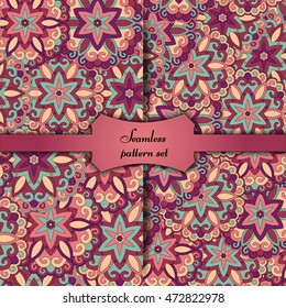 Ornate floral seamless texture, endless pattern with vintage mandala elements. Can be used for wallpaper, pattern fills, web page background, surface textures.Islam, Arabic, Indian, ottoman motifs.