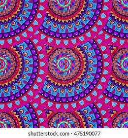 Ornate floral seamless texture, endless pattern with vintage mandala elements. Can be used for wallpaper, web page background, surface textures, fabric,wrapping. Islam, Arabic, Indian, ottoman motifs.