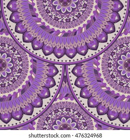Ornate floral seamless texture, endless pattern with vintage mandala elements. Can be used for wallpaper, web page background, surface textures, fabric,wrapping. Islam, Arabic, Indian, ottoman motifs.