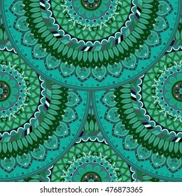 Ornate floral seamless texture, endless pattern with vintage mandala elements. Can be used for wallpaper, web page background, surface textures, fabric,wrapping. Islam, Arabic, Indian, ottoman motifs.