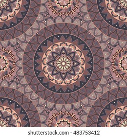Ornate floral seamless texture, endless pattern with vintage mandala elements. Can be used for wallpaper, web page background, surface textures, fabric,wrapping. Islam, Arabic, Indian, ottoman motifs.