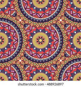 Ornate floral seamless texture, endless pattern with vintage mandala elements. Can be used for wallpaper, web page background, surface textures, fabric,wrapping. Islam, Arabic, Indian, ottoman motifs.