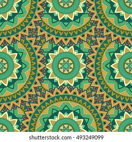 Ornate floral seamless texture, endless pattern with vintage mandala elements. Can be used for wallpaper, web page background, surface textures, fabric,wrapping. Islam, Arabic, Indian, ottoman motifs.