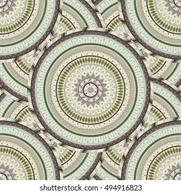 Ornate floral seamless texture, endless pattern with vintage mandala elements. Can be used for wallpaper, web page background, surface textures, fabric,wrapping. Islam, Arabic, Indian, ottoman motifs.