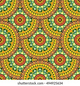 Ornate floral seamless texture, endless pattern with vintage mandala elements. Can be used for wallpaper, web page background, surface textures, fabric,wrapping. Islam, Arabic, Indian, ottoman motifs.
