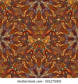 Ornate floral seamless texture, endless pattern with vintage mandala elements. Can be used for wallpaper, pattern fills, web page background, surface textures.Islam, Arabic, Indian, ottoman motifs.