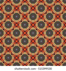 Ornate floral seamless texture, endless pattern with vintage mandala elements. Can be used for wallpaper, pattern fills, web page background, surface textures.Islam, Arabic, Indian, ottoman motifs.