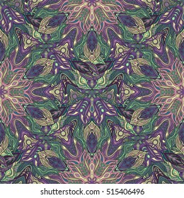 Ornate floral seamless texture, endless pattern with vintage mandala elements. Can be used for wallpaper, pattern fills, web page background, surface textures.Islam, Arabic, Indian, ottoman motifs.