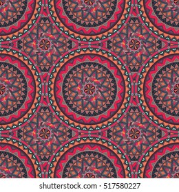 Ornate floral seamless texture, endless pattern with vintage mandala elements. Can be used for wallpaper, pattern fills, web page background, surface textures.Islam, Arabic, Indian, ottoman motifs.