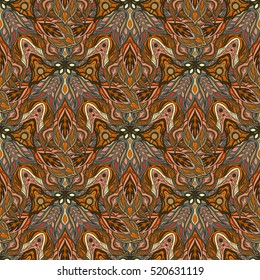 Ornate floral seamless texture, endless pattern with vintage mandala elements. Can be used for wallpaper, pattern fills, web page background, surface textures.Islam, Arabic, Indian, ottoman motifs.