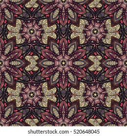 Ajrakh Pattern Block Print Pattern Batik Stock Illustration 2081930806