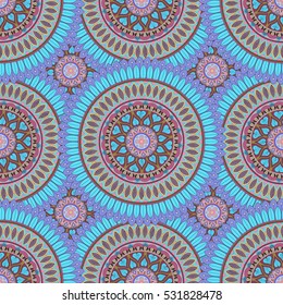 Ornate floral seamless texture, endless pattern with vintage mandala elements. Can be used for wallpaper, web page background, surface textures, fabric,wrapping. Islam, Arabic, Indian, ottoman motifs.