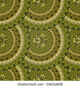 Ornate floral seamless texture, endless pattern with vintage mandala elements. Can be used for wallpaper, pattern fills, web page background, surface textures.Islam, Arabic, Indian, ottoman motifs.