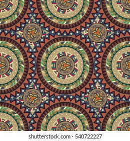 Ornate floral seamless texture, endless pattern with vintage mandala elements. Can be used for wallpaper, pattern fills, web page background, surface textures.Islam, Arabic, Indian, ottoman motifs.