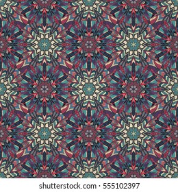 Ornate floral seamless texture, endless pattern with vintage mandala elements. Can be used for wallpaper, pattern fills, web page background, surface textures.Islam, Arabic, Indian, ottoman motifs.