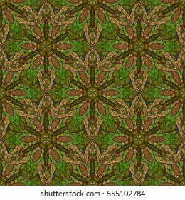 Ornate floral seamless texture, endless pattern with vintage mandala elements. Can be used for wallpaper, pattern fills, web page background, surface textures.Islam, Arabic, Indian, ottoman motifs.