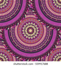 Ornate floral seamless texture, endless pattern with vintage mandala elements. Can be used for wallpaper, pattern fills, web page background, surface textures.Islam, Arabic, Indian, ottoman motifs.