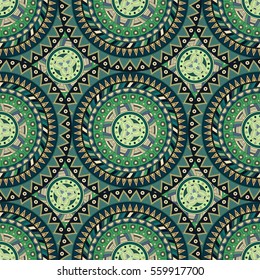 Ornate floral seamless texture, endless pattern with vintage mandala elements. Can be used for wallpaper, pattern fills, web page background, surface textures.Islam, Arabic, Indian, ottoman motifs.