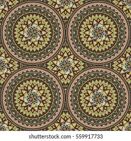 Ornate floral seamless texture, endless pattern with vintage mandala elements. Can be used for wallpaper, pattern fills, web page background, surface textures.Islam, Arabic, Indian, ottoman motifs.