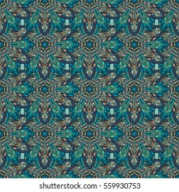 Ornate floral seamless texture, endless pattern with vintage mandala elements. Can be used for wallpaper, pattern fills, web page background, surface textures.Islam, Arabic, Indian, ottoman motifs.