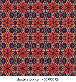 Ornate floral seamless texture, endless pattern with vintage mandala elements. Can be used for wallpaper, pattern fills, web page background, surface textures.Islam, Arabic, Indian, ottoman motifs.