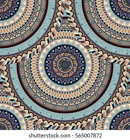 Ornate floral seamless texture, endless pattern with vintage mandala elements. Can be used for wallpaper, pattern fills, web page background, surface textures.Islam, Arabic, Indian, ottoman motifs.