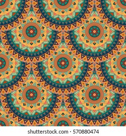 Ornate floral seamless texture, endless pattern with vintage mandala elements. Can be used for wallpaper, pattern fills, web page background, surface textures.Islam, Arabic, Indian, ottoman motifs.