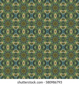 Ornate floral seamless texture, endless pattern with vintage mandala elements. Can be used for wallpaper, pattern fills, web page background, surface textures.Islam, Arabic, Indian, ottoman motifs.