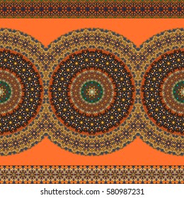Ornate floral seamless texture, endless pattern with vintage mandala elements. Can be used for wallpaper, pattern fills, web page background, surface textures.Islam, Arabic, Indian, ottoman motifs.