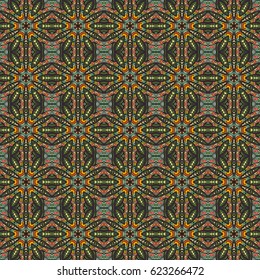 Ornate floral seamless texture, endless pattern with vintage mandala elements. Can be used for wallpaper, pattern fills, web page background, surface textures.Islam, Arabic, Indian, ottoman motifs.