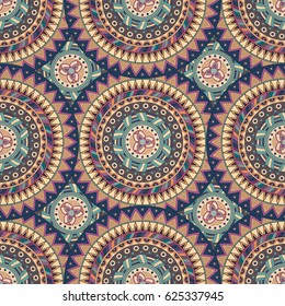 Ornate floral seamless texture, endless pattern with vintage mandala elements. Can be used for wallpaper, pattern fills, web page background, surface textures.Islam, Arabic, Indian, ottoman motifs.