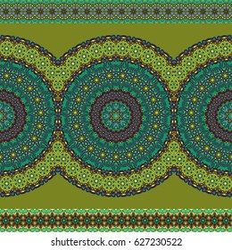 Ornate floral seamless texture, endless pattern with vintage mandala elements. Can be used for wallpaper, pattern fills, web page background, surface textures.Islam, Arabic, Indian, ottoman motifs.