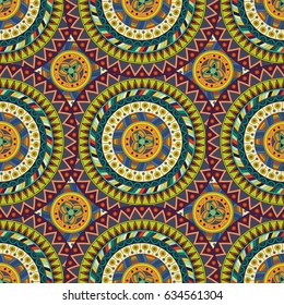 Ornate floral seamless texture, endless pattern with vintage mandala elements. Can be used for wallpaper, pattern fills, web page background, surface textures.Islam, Arabic, Indian, ottoman motifs.