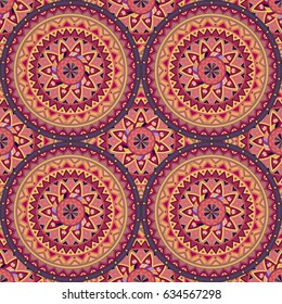 Ornate floral seamless texture, endless pattern with vintage mandala elements. Can be used for wallpaper, pattern fills, web page background, surface textures.Islam, Arabic, Indian, ottoman motifs.