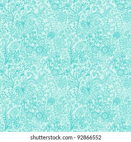 Ornate floral seamless texture, endless pattern with flowers. Seamless pattern can be used for wallpaper, pattern fills, web page background, surface textures