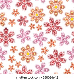 Ornate floral seamless texture.Seamless pattern can be used for wallpaper, pattern fills, web page background, surface textures