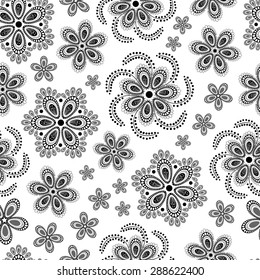 Ornate floral seamless texture.Seamless pattern can be used for wallpaper, pattern fills, web page background, surface textures