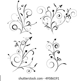 Ornate floral set