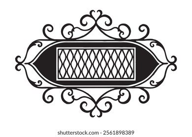 Ornate Floral Silhouette Frame Vector Bundle for Laser Cutting and Engraving Projects