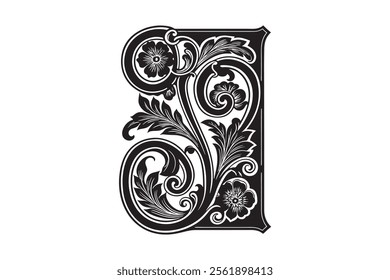Ornate Floral Silhouette Frame Vector Bundle for Laser Cutting and Engraving Projects