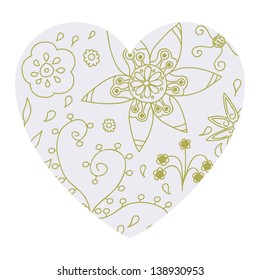 Ornate floral  texture, endless pattern with flowers.