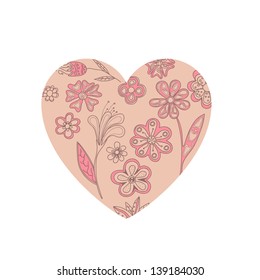 Ornate floral texture, endless pattern with flowers.