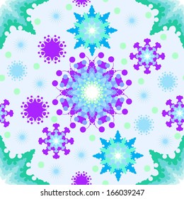 ornate floral texture, endless pattern with snowflake. Pattern can be used for wallpaper, pattern fills, web page background, surface textures. 