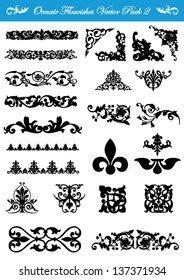 Ornate Flourishes in vector format.