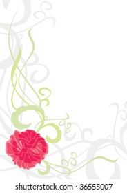ornate flower corner